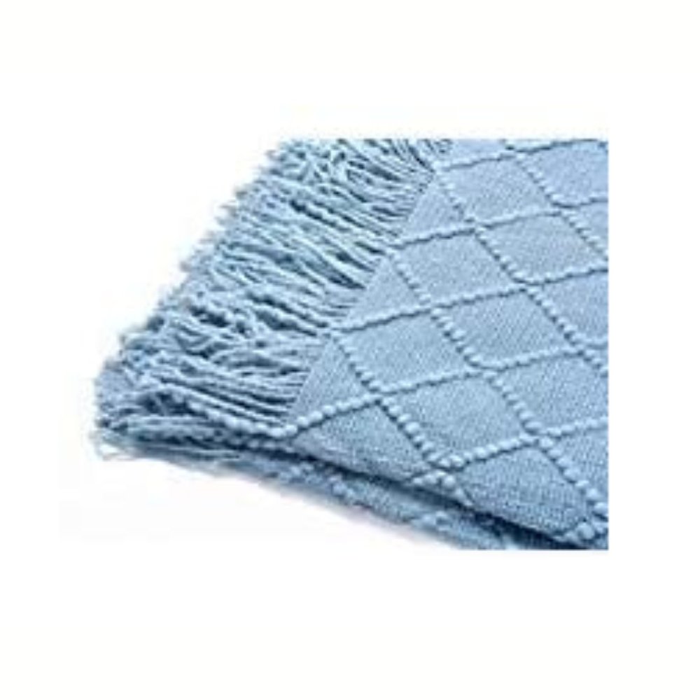Textured Knit Throw Blanket